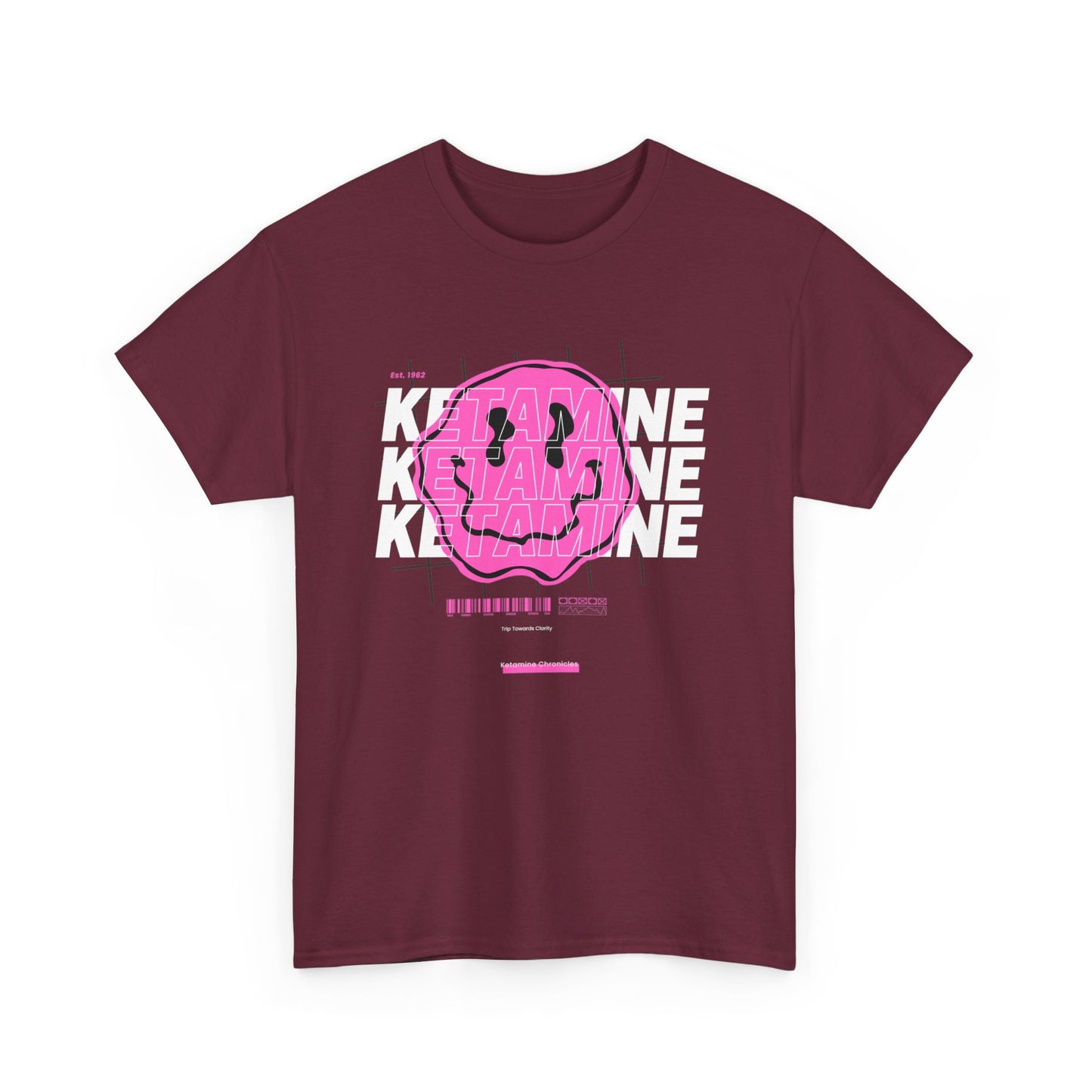 Ketamine unisex cotton t-shirt trippy design